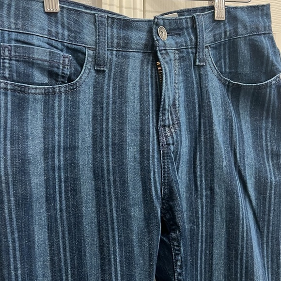 Cruel Denin super flat striped blue jean‎ pants women’s size 9 - Picture 2 of 6